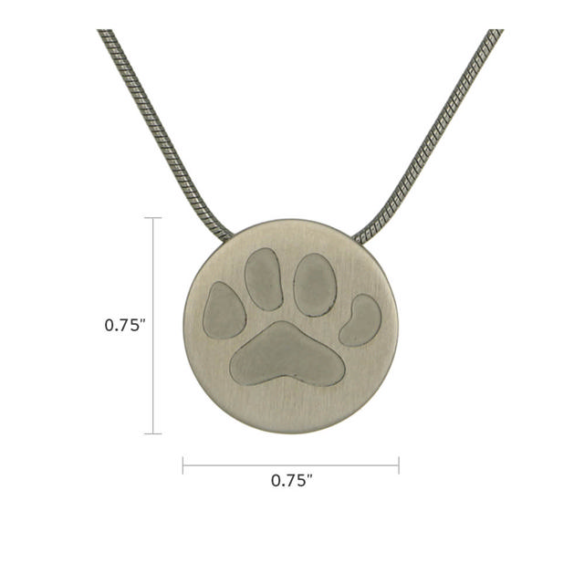 Pewter Round Large Paw