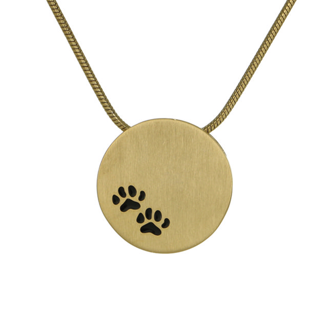 Bronze Round w/paws