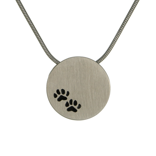 Pewter Round w/paws