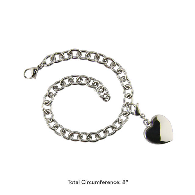 Charm Bracelet with Heart Charm