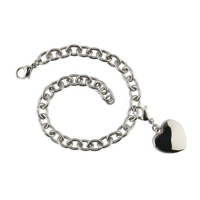 Charm Bracelet with Heart Charm