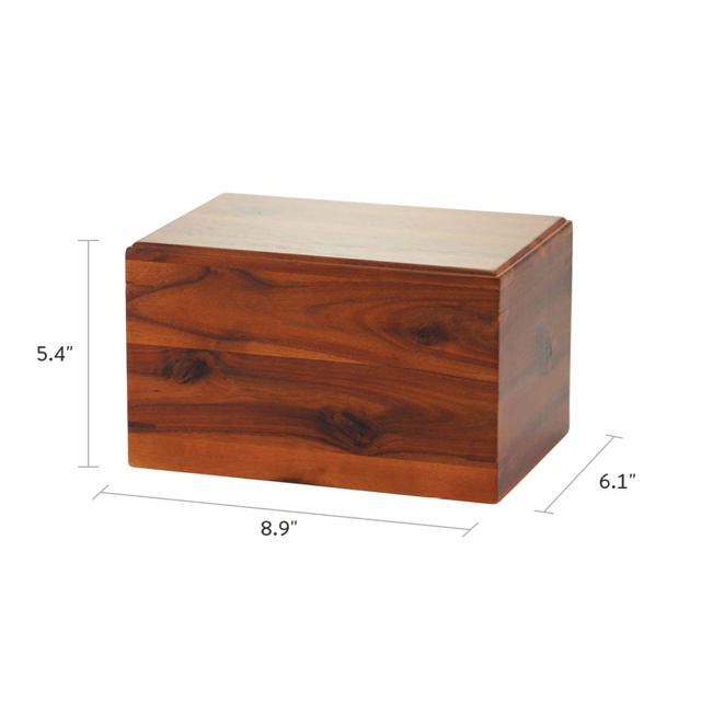 Acacia Box, Full Size Urn - Case of 4