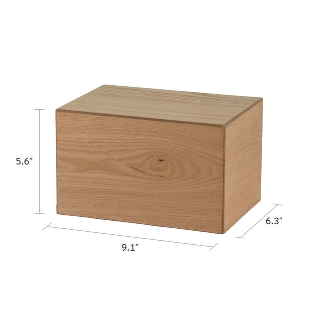 Natural Veneer MDF Box, Full Size Urn - Case of 4