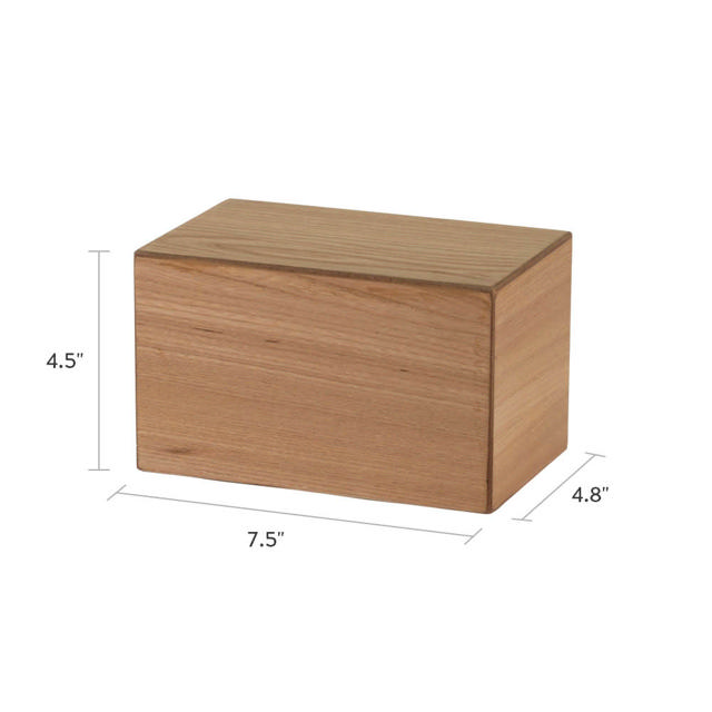 Natural Veneer MDF Box, Small - Case of 8