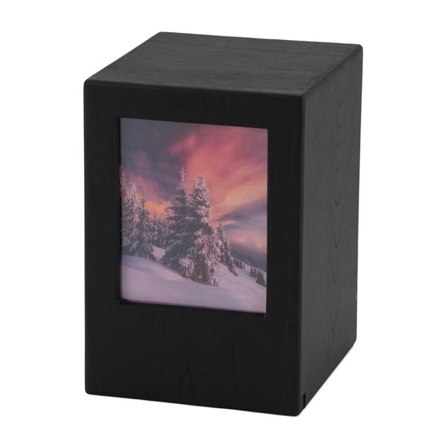 Photo Urn Black, Full Size Urn