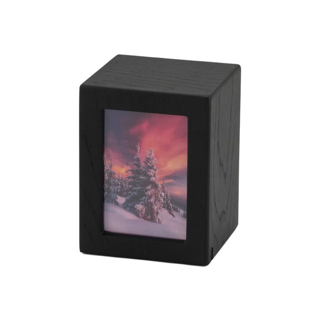 Photo Urn Black, Extra Small Urn